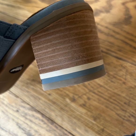 Dr Scholls shoes spellbound sandal heel blue size 8 slip on - Picture 3 of 11